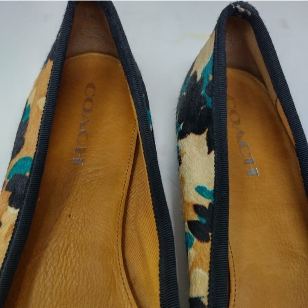 COACH Lara Calf Hair Ballet Flats 9.5 - Picture 9 of 10